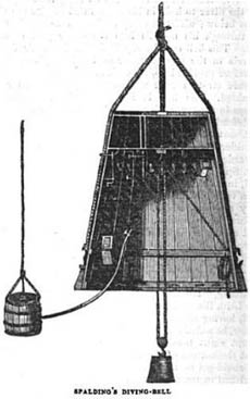 230px Charles Spalding Diving Bell, The Saturday Magazine, Vol  14, 1839