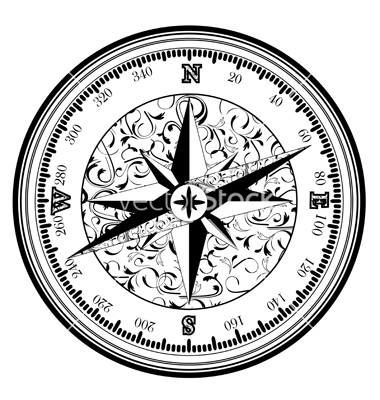 vintage antique compass vector 908566