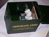 100 2424 
CWC Chocolate Ammo Can, side view.