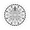 stock illustration 20358024 antique compass rose