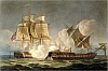 poster capture of la forte february 28th 1799 engraved by thomas sutherland for j jenkinss naval