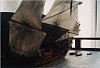 Das Modell der "Vasa". 
Schwedisches Kriegsschiff, das nicht lange nach dem Stapellauf durch Seitenwind umgelegt wurde und sank. 
Heute gibt es dazu...
