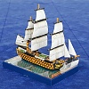 HMS Victory sailing'.