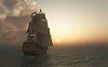 schooner ship sail ship sunset ocean cg hd 1080P wallpaper thumb